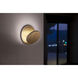 Gravy LED 4 inch Chrome with Brushed Brass Wall Sconce Wall Light in Chrome With Brass, Plug-in